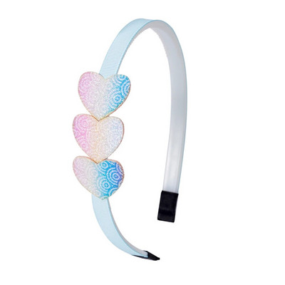 Modes sieviešu matu lente Galvas lente Sirds varavīksnes galvassega Klasiska meiteņu matu aksesuāri DIY turbāna matu lente matu stīpa