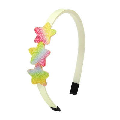 Modes sieviešu matu lente Galvas lente Sirds varavīksnes galvassega Klasiska meiteņu matu aksesuāri DIY turbāna matu lente matu stīpa