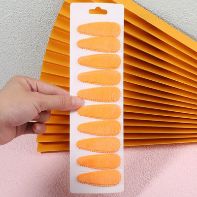 10 gab./komplekts Sieviešu masīvs plīša BB klipsis meitenēm matu sprādzes stieņi Jauki matu sprādzes Galvassegas bērniem matu aksesuāri vairumtirdzniecība