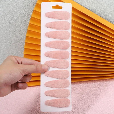 10 gab./komplekts Sieviešu masīvs plīša BB klipsis meitenēm matu sprādzes stieņi Jauki matu sprādzes Galvassegas bērniem matu aksesuāri vairumtirdzniecība