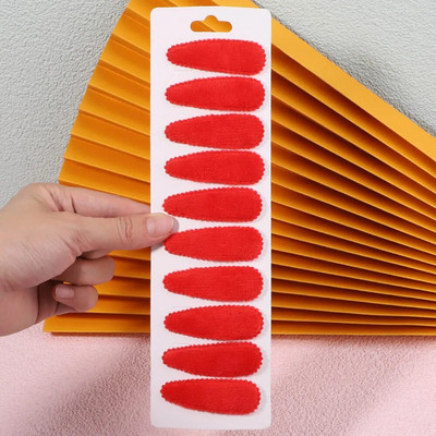 10 gab./komplekts Sieviešu masīvs plīša BB klipsis meitenēm matu sprādzes stieņi Jauki matu sprādzes Galvassegas bērniem matu aksesuāri vairumtirdzniecība