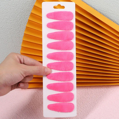 10 gab./komplekts Sieviešu masīvs plīša BB klipsis meitenēm matu sprādzes stieņi Jauki matu sprādzes Galvassegas bērniem matu aksesuāri vairumtirdzniecība