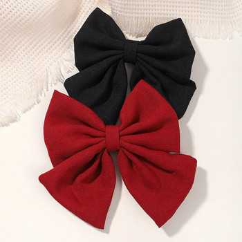 Κλιπ μαλλιών 1 ΤΕΜ 4,5 ιντσών Lovely Hair Bows για κοριτσάκια Grosgrain Κορδέλα λεπτή λαβή κεφαλής Παιδικά αξεσουάρ μαλλιών