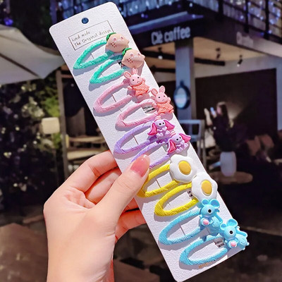 10 tk/komplekt uued tüdrukud armsad multifilmid lilled ükssarvik juuksenõelad lastele armsad juukseklambrid juuksenõelad juuksekaunistused moed juukseaksessuaarid