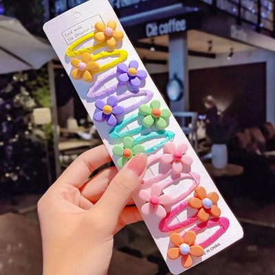 10 tk/komplekt uued tüdrukud armsad multifilmid lilled ükssarvik juuksenõelad lastele armsad juukseklambrid juuksenõelad juuksekaunistused moed juukseaksessuaarid