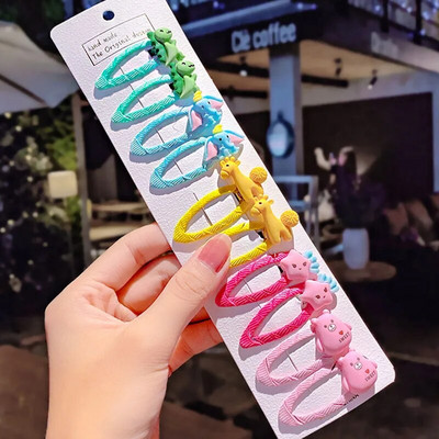 10 tk/komplekt uued tüdrukud armsad multifilmid lilled ükssarvik juuksenõelad lastele armsad juukseklambrid juuksenõelad juuksekaunistused moed juukseaksessuaarid