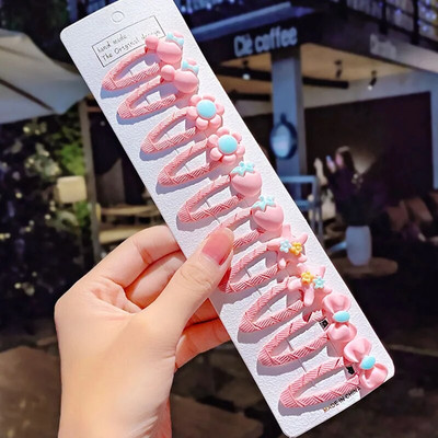 10 tk/komplekt uued tüdrukud armsad multifilmid lilled ükssarvik juuksenõelad lastele armsad juukseklambrid juuksenõelad juuksekaunistused moed juukseaksessuaarid