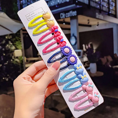 10 tk/komplekt uued tüdrukud armsad multifilmid lilled ükssarvik juuksenõelad lastele armsad juukseklambrid juuksenõelad juuksekaunistused moed juukseaksessuaarid