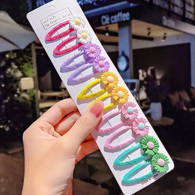 10 tk/komplekt uued tüdrukud armsad multifilmid lilled ükssarvik juuksenõelad lastele armsad juukseklambrid juuksenõelad juuksekaunistused moed juukseaksessuaarid