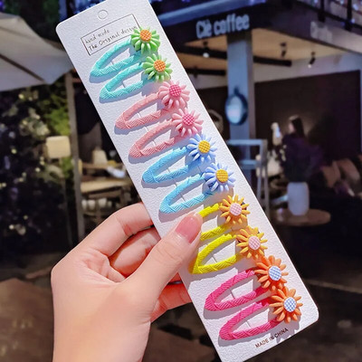 10 tk/komplekt uued tüdrukud armsad multifilmid lilled ükssarvik juuksenõelad lastele armsad juukseklambrid juuksenõelad juuksekaunistused moed juukseaksessuaarid