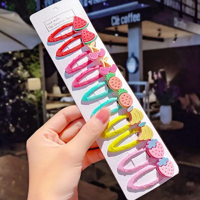 10 tk/komplekt uued tüdrukud armsad multifilmid lilled ükssarvik juuksenõelad lastele armsad juukseklambrid juuksenõelad juuksekaunistused moed juukseaksessuaarid