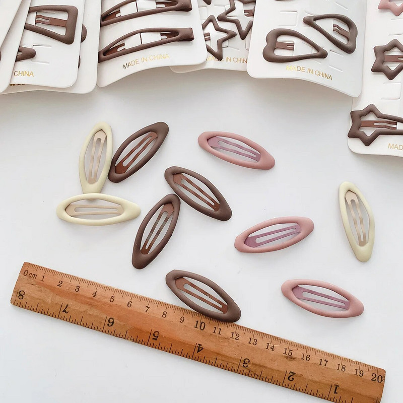 Kawaii Geomeetrilised metallist juuksenõelad Naistele Tüdrukutele Lastele Juukseklambrid Juukseklambrid Nööpnõelad Kontoritarvikud Juukseklamber Peakate