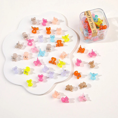 40 tk/partii Juukseaksessuaarid Tüdrukutele Värvilised armsad armsad väikesed krabikarvad, küünised, klambrid, lapsed, juuksenõelad, peakatted, beebijuuste aksessuaar