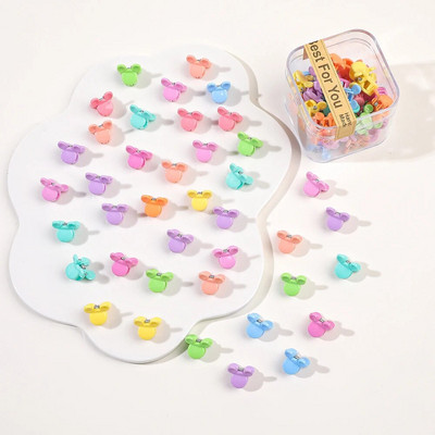 40 tk/partii Juukseaksessuaarid Tüdrukutele Värvilised armsad armsad väikesed krabikarvad, küünised, klambrid, lapsed, juuksenõelad, peakatted, beebijuuste aksessuaar