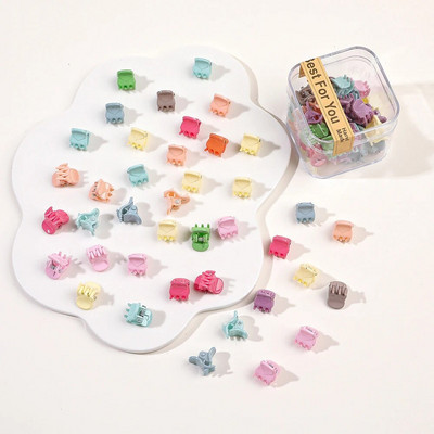 40 tk/partii Juukseaksessuaarid Tüdrukutele Värvilised armsad armsad väikesed krabikarvad, küünised, klambrid, lapsed, juuksenõelad, peakatted, beebijuuste aksessuaar