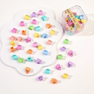 40 tk/partii Juukseaksessuaarid Tüdrukutele Värvilised armsad armsad väikesed krabikarvad, küünised, klambrid, lapsed, juuksenõelad, peakatted, beebijuuste aksessuaar