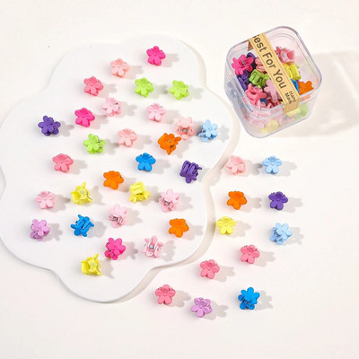 40 tk/partii Juukseaksessuaarid Tüdrukutele Värvilised armsad armsad väikesed krabikarvad, küünised, klambrid, lapsed, juuksenõelad, peakatted, beebijuuste aksessuaar