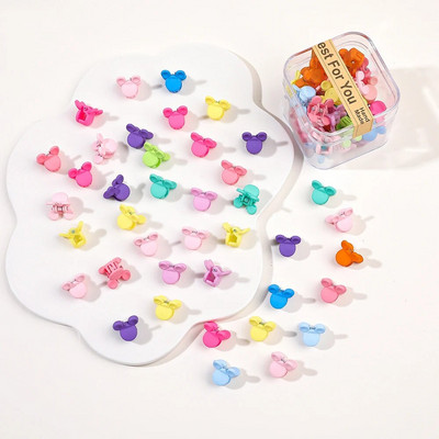 40 tk/partii Juukseaksessuaarid Tüdrukutele Värvilised armsad armsad väikesed krabikarvad, küünised, klambrid, lapsed, juuksenõelad, peakatted, beebijuuste aksessuaar