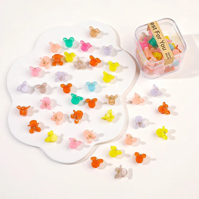 40 tk/partii Juukseaksessuaarid Tüdrukutele Värvilised armsad armsad väikesed krabikarvad, küünised, klambrid, lapsed, juuksenõelad, peakatted, beebijuuste aksessuaar