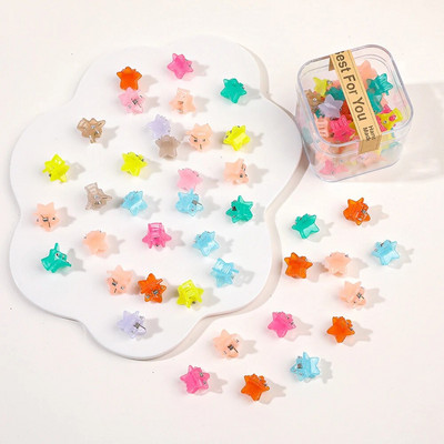 40 tk/partii Juukseaksessuaarid Tüdrukutele Värvilised armsad armsad väikesed krabikarvad, küünised, klambrid, lapsed, juuksenõelad, peakatted, beebijuuste aksessuaar