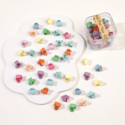 40 tk/partii Juukseaksessuaarid Tüdrukutele Värvilised armsad armsad väikesed krabikarvad, küünised, klambrid, lapsed, juuksenõelad, peakatted, beebijuuste aksessuaar