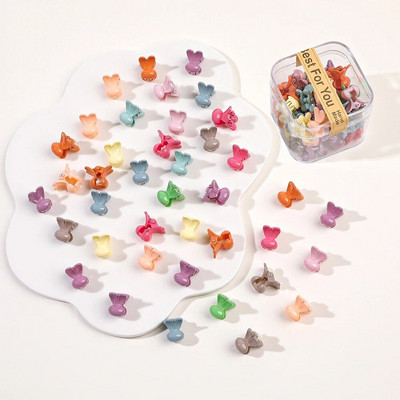 40 tk/partii Juukseaksessuaarid Tüdrukutele Värvilised armsad armsad väikesed krabikarvad, küünised, klambrid, lapsed, juuksenõelad, peakatted, beebijuuste aksessuaar