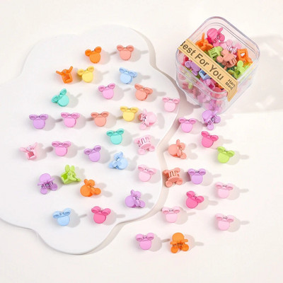 40 tk/partii Juukseaksessuaarid Tüdrukutele Värvilised armsad armsad väikesed krabikarvad, küünised, klambrid, lapsed, juuksenõelad, peakatted, beebijuuste aksessuaar