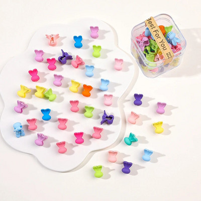 40 tk/partii Juukseaksessuaarid Tüdrukutele Värvilised armsad armsad väikesed krabikarvad, küünised, klambrid, lapsed, juuksenõelad, peakatted, beebijuuste aksessuaar