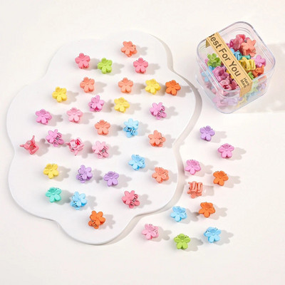 40 tk/partii Juukseaksessuaarid Tüdrukutele Värvilised armsad armsad väikesed krabikarvad, küünised, klambrid, lapsed, juuksenõelad, peakatted, beebijuuste aksessuaar