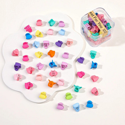 40 tk/partii Juukseaksessuaarid Tüdrukutele Värvilised armsad armsad väikesed krabikarvad, küünised, klambrid, lapsed, juuksenõelad, peakatted, beebijuuste aksessuaar