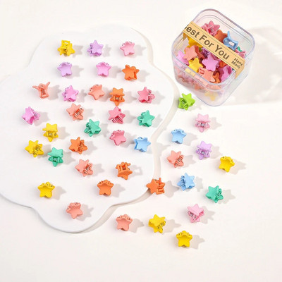 40 tk/partii Juukseaksessuaarid Tüdrukutele Värvilised armsad armsad väikesed krabikarvad, küünised, klambrid, lapsed, juuksenõelad, peakatted, beebijuuste aksessuaar