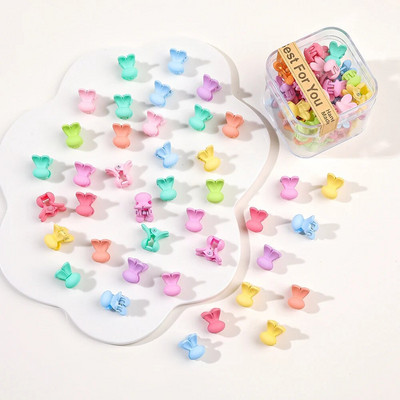 40 tk/partii Juukseaksessuaarid Tüdrukutele Värvilised armsad armsad väikesed krabikarvad, küünised, klambrid, lapsed, juuksenõelad, peakatted, beebijuuste aksessuaar