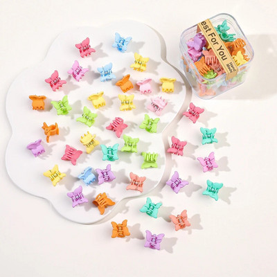 40 tk/partii Juukseaksessuaarid Tüdrukutele Värvilised armsad armsad väikesed krabikarvad, küünised, klambrid, lapsed, juuksenõelad, peakatted, beebijuuste aksessuaar