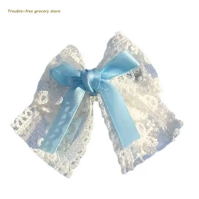Agrafă de păr pentru fete, festival de coafare a părului, barete în formă de bowknot, lolita, design mare, barele de păr din metal pentru mireasă