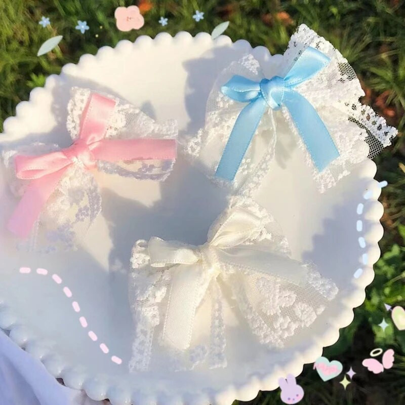 Plaukų segtukai mergaičių plaukų formavimo festivaliui Bowknot Shape Barrettes Lolita didelio dizaino metalinės plaukų segtukai vestuvėms