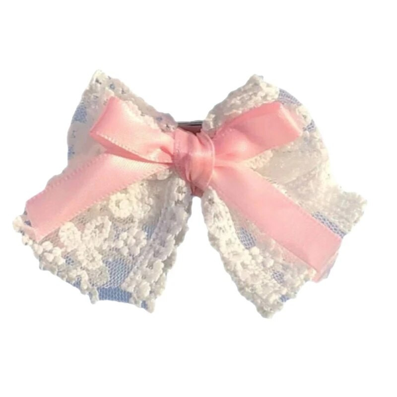 Plaukų segtukai mergaičių plaukų formavimo festivaliui Bowknot Shape Barrettes Lolita didelio dizaino metalinės plaukų segtukai vestuvėms