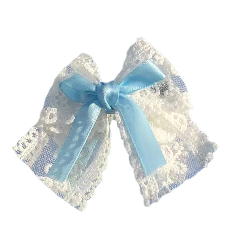 Plaukų segtukai mergaičių plaukų formavimo festivaliui Bowknot Shape Barrettes Lolita didelio dizaino metalinės plaukų segtukai vestuvėms