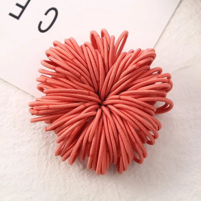 100 tk/partii 3 CM Tüdrukute elastsed juuksepaelad Kummipael Scrunchies Peapael hobusesaba hoidikukumm juustele Lastele Juuste aksessuaarid