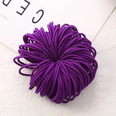 100 tk/partii 3 CM Tüdrukute elastsed juuksepaelad Kummipael Scrunchies Peapael hobusesaba hoidikukumm juustele Lastele Juuste aksessuaarid