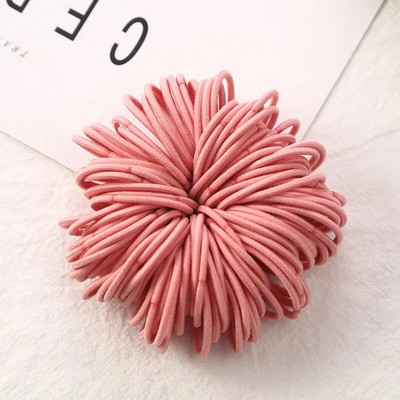 100 tk/partii 3 CM Tüdrukute elastsed juuksepaelad Kummipael Scrunchies Peapael hobusesaba hoidikukumm juustele Lastele Juuste aksessuaarid