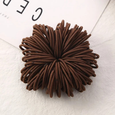 100 tk/partii 3 CM Tüdrukute elastsed juuksepaelad Kummipael Scrunchies Peapael hobusesaba hoidikukumm juustele Lastele Juuste aksessuaarid