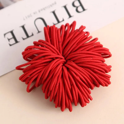 100 tk/partii 3 CM Tüdrukute elastsed juuksepaelad Kummipael Scrunchies Peapael hobusesaba hoidikukumm juustele Lastele Juuste aksessuaarid
