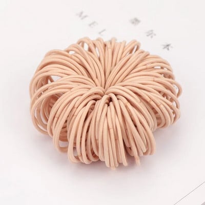 100 tk/partii 3 CM Tüdrukute elastsed juuksepaelad Kummipael Scrunchies Peapael hobusesaba hoidikukumm juustele Lastele Juuste aksessuaarid