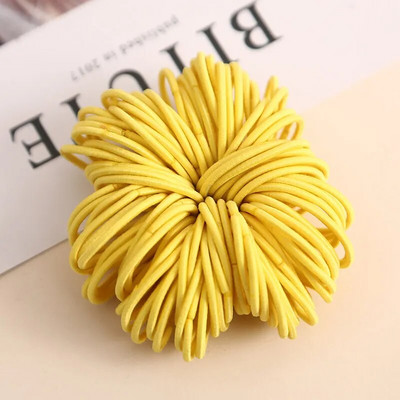 100 tk/partii 3 CM Tüdrukute elastsed juuksepaelad Kummipael Scrunchies Peapael hobusesaba hoidikukumm juustele Lastele Juuste aksessuaarid