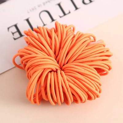 100 tk/partii 3 CM Tüdrukute elastsed juuksepaelad Kummipael Scrunchies Peapael hobusesaba hoidikukumm juustele Lastele Juuste aksessuaarid