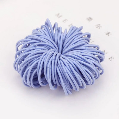 100 tk/partii 3 CM Tüdrukute elastsed juuksepaelad Kummipael Scrunchies Peapael hobusesaba hoidikukumm juustele Lastele Juuste aksessuaarid