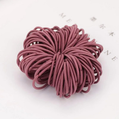100 tk/partii 3 CM Tüdrukute elastsed juuksepaelad Kummipael Scrunchies Peapael hobusesaba hoidikukumm juustele Lastele Juuste aksessuaarid