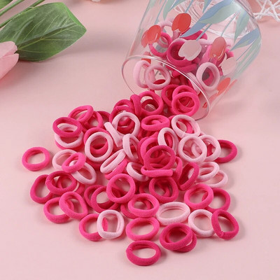 100 τμχ Κορίτσια ελαστικό λαστιχάκι Κορίτσια για τα μαλλιά Παιδικά Sweet Nylon Scrunchie Headbands Baby Ponytail Αξεσουάρ για τα μαλλιά Δώρο