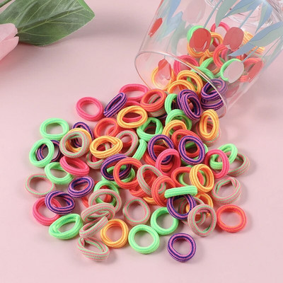100 τμχ Κορίτσια ελαστικό λαστιχάκι Κορίτσια για τα μαλλιά Παιδικά Sweet Nylon Scrunchie Headbands Baby Ponytail Αξεσουάρ για τα μαλλιά Δώρο