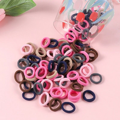 100 τμχ Κορίτσια ελαστικό λαστιχάκι Κορίτσια για τα μαλλιά Παιδικά Sweet Nylon Scrunchie Headbands Baby Ponytail Αξεσουάρ για τα μαλλιά Δώρο